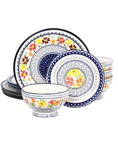 Gibson Elite Luxembourg 12 Piece Dinnerware Set