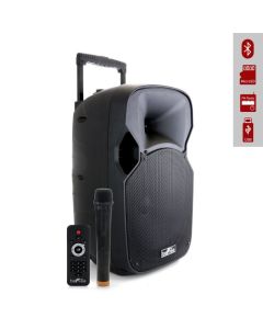 beFree Sound 12 Inch 700 Watts Bluetooth Portable Speaker with USB, SD, FM Radio
