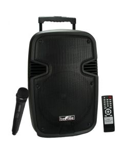 beFree Sound 10 Inch Portable Bluetooth Speaker with Party Lights