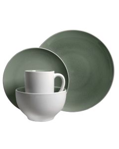 Gibson Elite Serenity 16-Piece Dinnerware Set, Grey