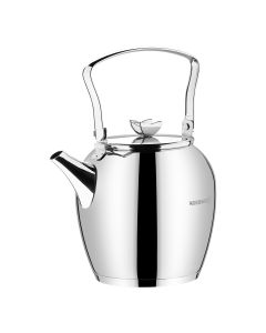 Korkmaz Butterfly 2.3 Liter Stainless Steel Kettle with Lid in Silver