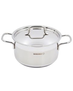 Korkmaz Alfa 2 Piece 1.8 Liter Stainless Steel Casserole Dish with Lid