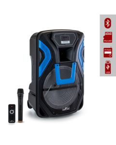 beFree Sound 15 Inch Rechargable Bluetooth PA Speaker System With SD/FM/USB