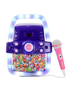 Shopkins Flashing Light Karaoke Machine with Microphone